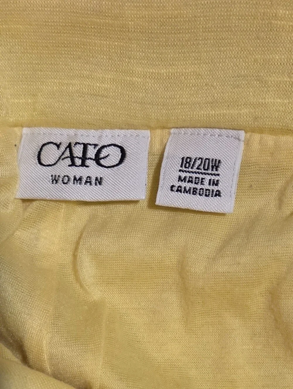 Vintage Cato Yellow, Lightweight Midi/Maxi skirt size 18/20W